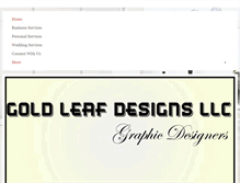 Tablet Screenshot of goldleafdesignsllc.com
